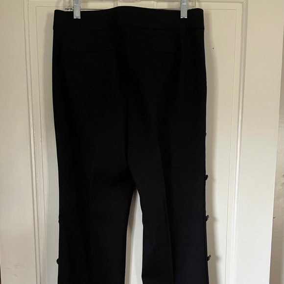 Loft Marisa Black Trousers with Side Buttons - Picture 5 of 7